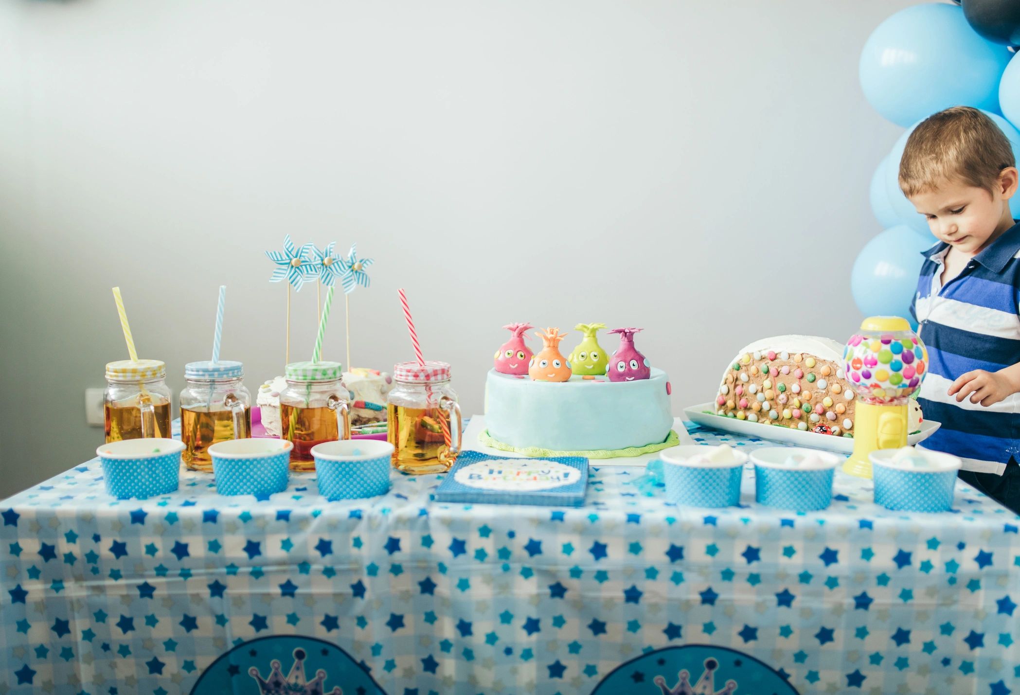 Party food table set up for a celebration